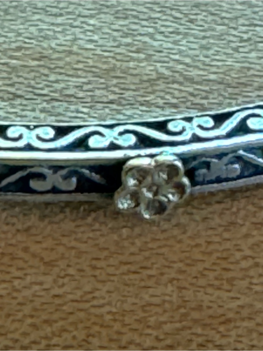 Anatoli Sterling Silver & 14k Gold Bangle Bracelet - Picture 2 of 4